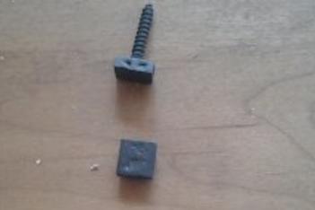 A Screw With Square head Door Grills and Speak Easy Hardware